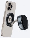 Telefonholder med vakuum og magnetisk ring - Farge - Svart thumbnail
