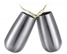 200ml champagneglass i rustfritt stål med lokk - Dobbeltveggisolert - Perfekt for vin, drinker, champagne thumbnail