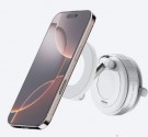 Telefonholder med vakuum og magnetisk ring - Farge - Hvit thumbnail