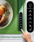 Elektrisk Matoppvarmingsmatte - elektrisk oppvarmingsbrett i silikon med 4 temperatur nivåer - Farge - Light Green thumbnail
