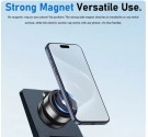 Telefonholder med elektrisk vakuum sugekopp og magnetisk ring - Farger - Svart thumbnail