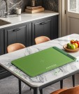 Elektrisk Matoppvarmingsmatte - elektrisk oppvarmingsbrett i silikon med 4 temperatur nivåer - Farge - Light Green thumbnail