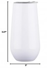 200ml champagneglass i rustfritt stål med lokk - Dobbeltveggisolert - Perfekt for vin, drinker, champagne thumbnail